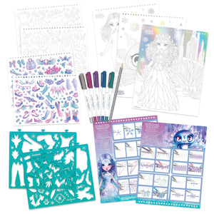 Skizzenbuch mit Metallic-Stiften – Iceana Größe M