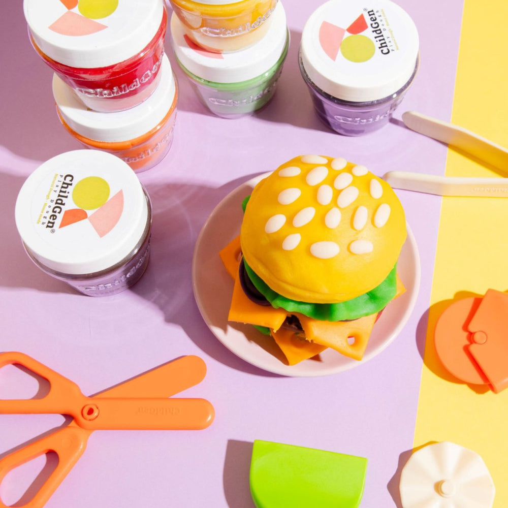 Natürliche Knete in Gläsern – Gelb, Rosa, Orange - Tublu.de