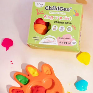 Fingerfarben 6 x 50 ml, leicht abwaschbar - Tublu.de