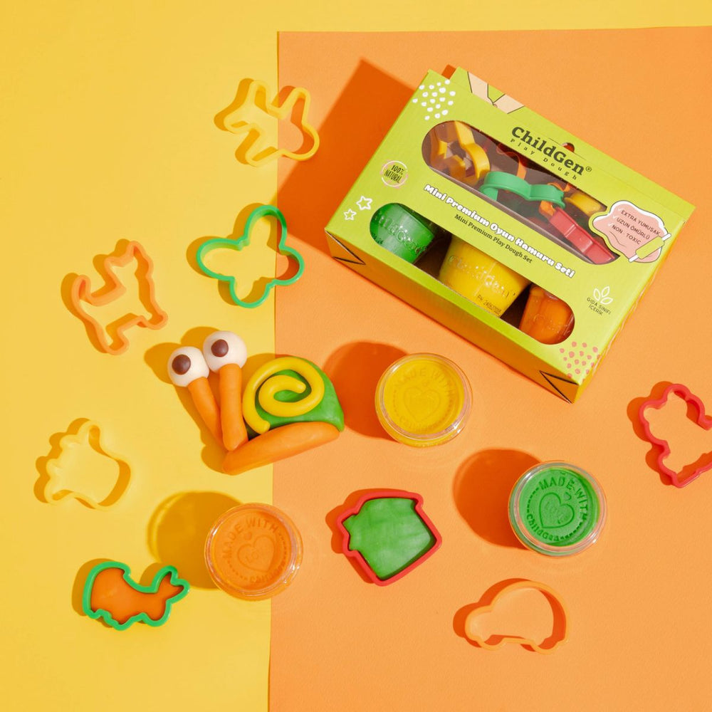 Kreativset, 100 % natürliche Knete und 8 Formen – Kleiner Künstler - Tublu.de