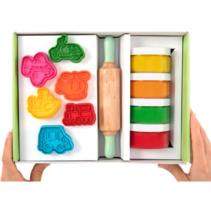 Kreativset, 100 % natürliche Knete und Zubehör – Fahrzeuge - Tublu.de
