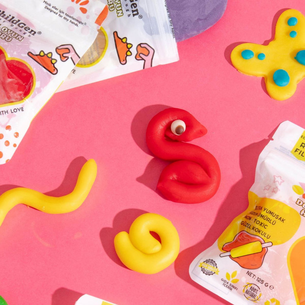 Natürliche Knete zum Spielen Re-Fill – Grundfarben 6 Stück - Tublu.de