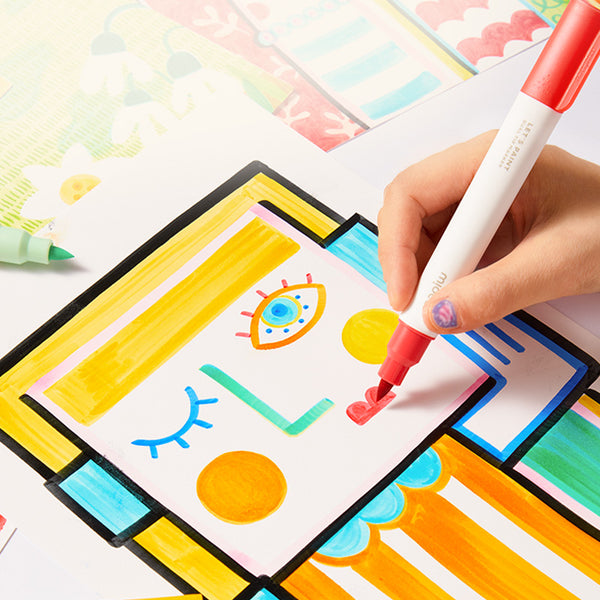 Transparente Marker mit doppelter Spitze – 36 Farben - Tublu.de