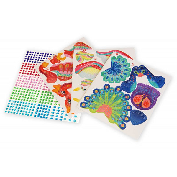 3D-Kunstset mit Diamanten – Märchenhafte Tiere