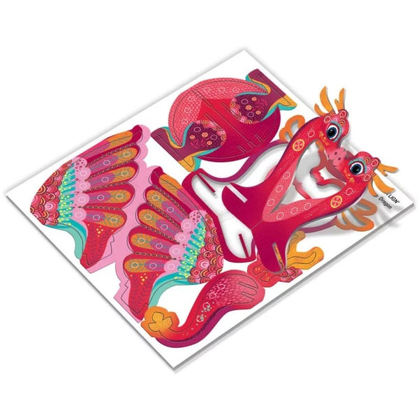 3D-Kunstset mit Diamanten – Märchenhafte Tiere