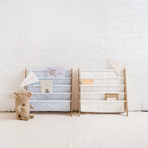 Bücherständer Recycled – Blueberry Ivory