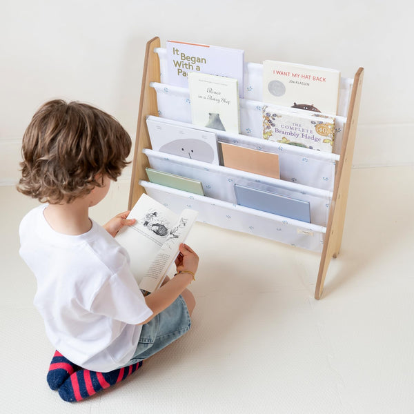 Bücherständer Recycled – Blueberry Ivory