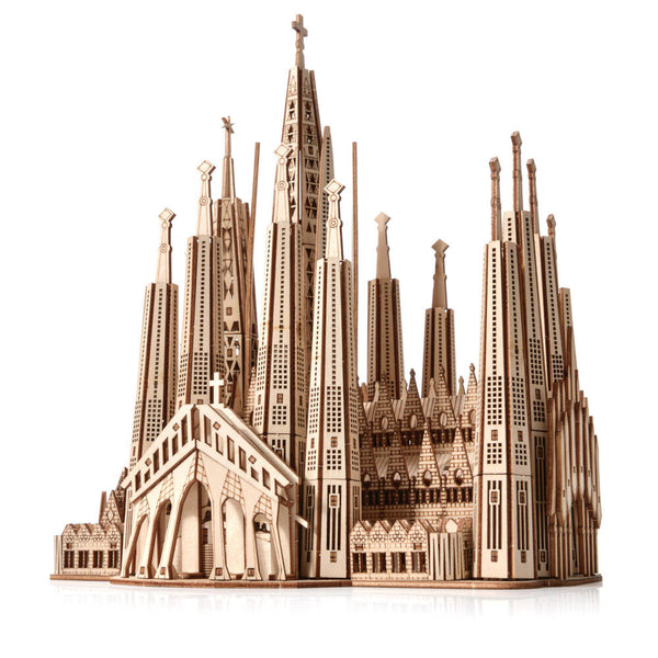 Holzpuzzle 3D-Modell – Sagrada Familia