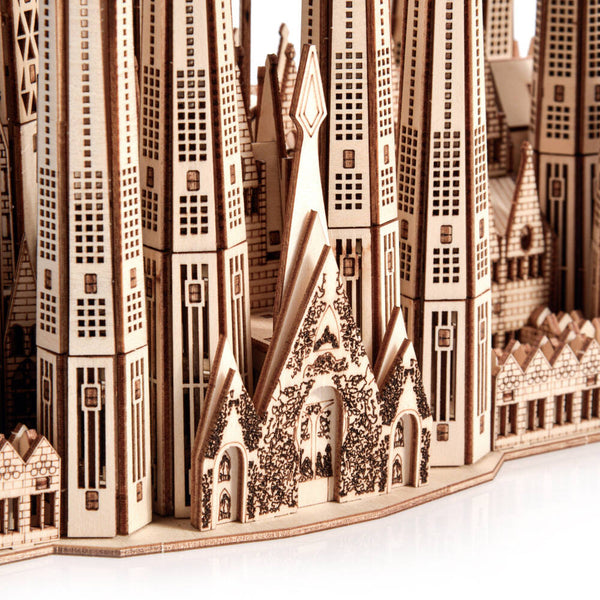 Holzpuzzle 3D-Modell – Sagrada Familia