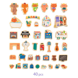 Magnetisches Puzzle – Katzenhaus - Tublu.de