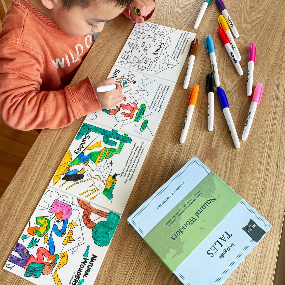 Silikonbuch zum wiederholten Ausmalen – Wunder der Natur - Tublu.de