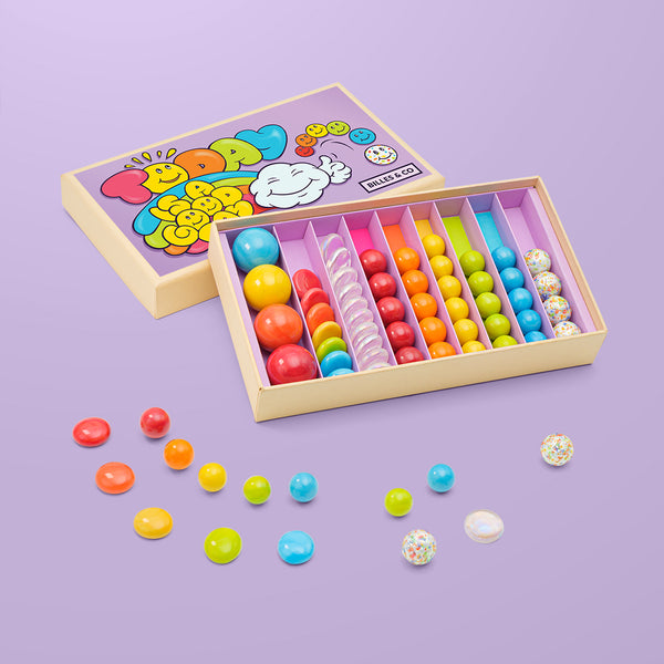 Glasperlen – Guten Tag Lila, 67 Stück