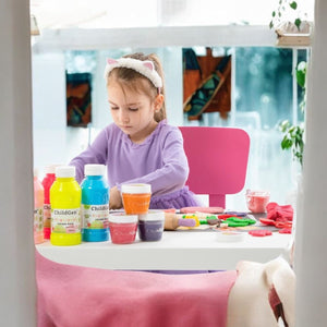 Natürliche Knete in Gläsern – Set mit 6 Glitzerfarben - Tublu.de