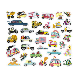 Wiederverwendbare Aufkleber auf Bögen 3+ – Fahrzeuge 200 Stück - Tublu.de