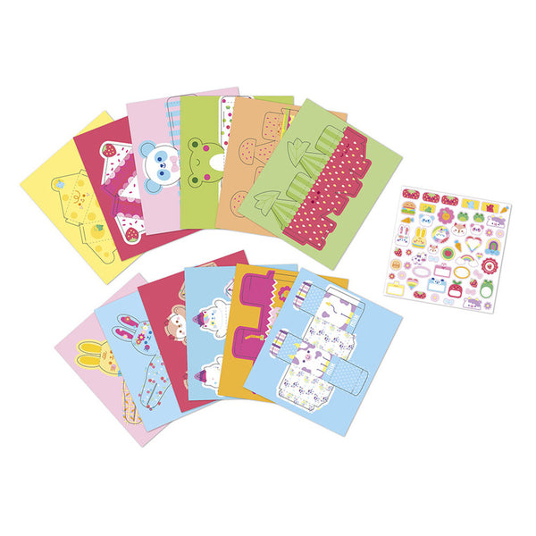 Kreativset 12 Kawaii-Papierboxen zum Selberbasteln 7+ - Tublu.de