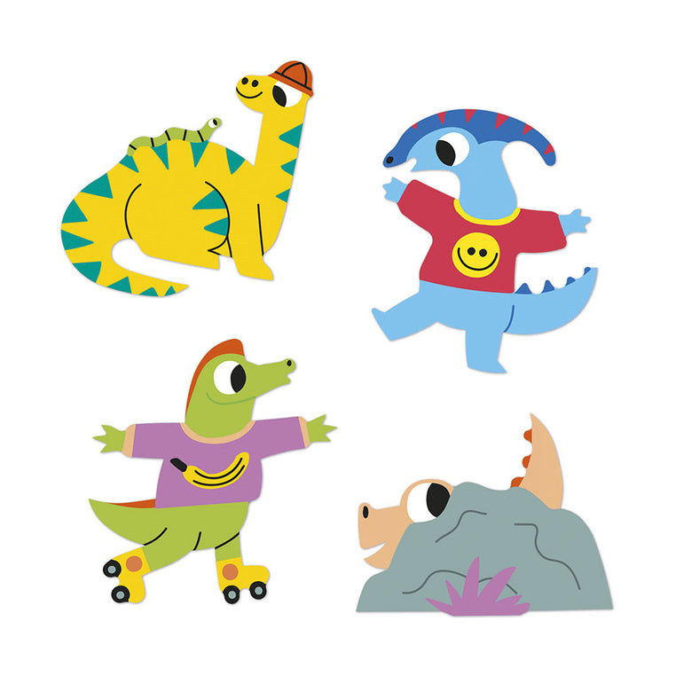 Wiederverwendbare Aufkleber 3+ – Dinosaurier 100 Stück - Tublu.de