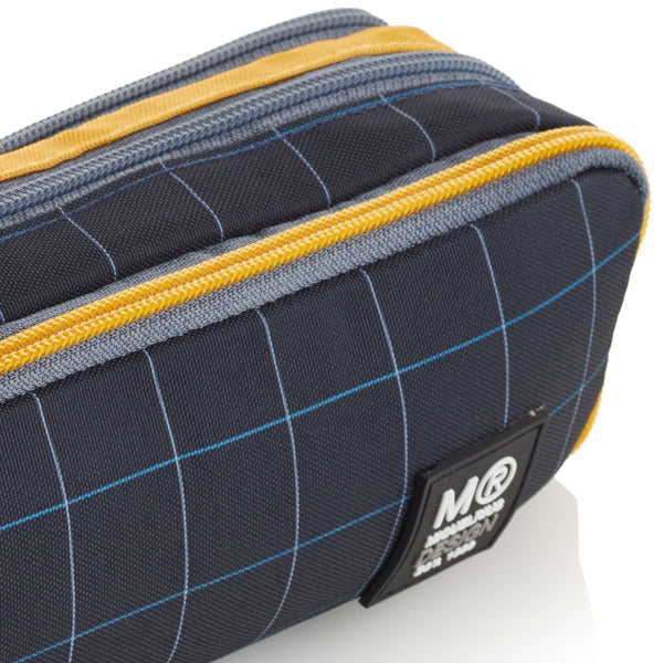 Dreifach-Federmäppchen – Rider Black