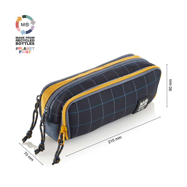 Dreifach-Federmäppchen – Rider Black