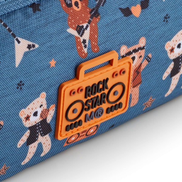 Dreifach-Federmäppchen – Rock Star