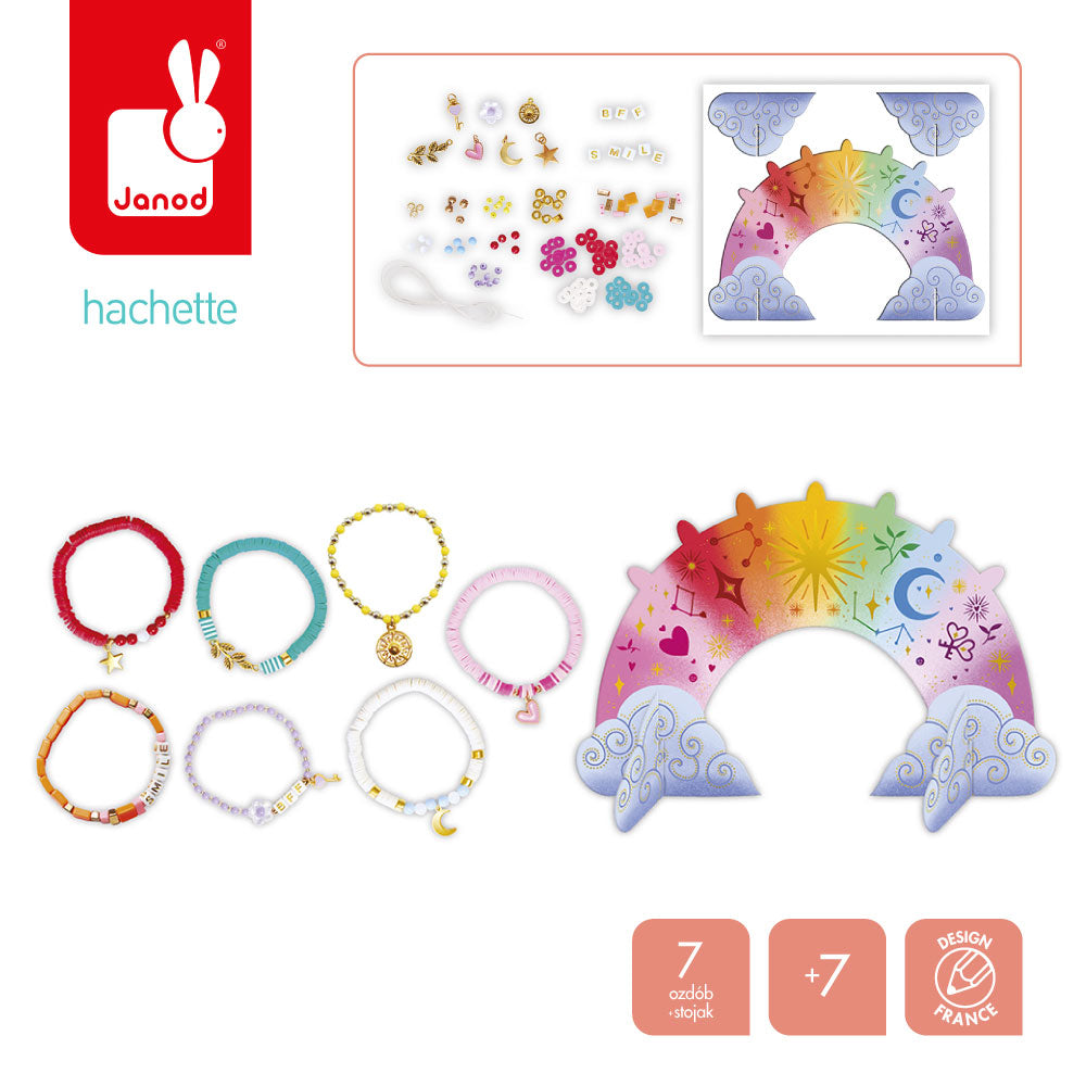 Kreatives Set zum Basteln von Schmuck mit Ständer – Armband für jeden Tag der Woche 7+ - Tublu.de
