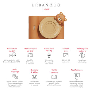 Digitalkamera für Kinder Full HD Urban Zoo – Bär - Tublu.de