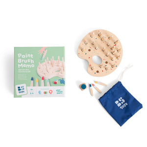 Holz-Memory-Spiel – Bunte Pinsel - Tublu.de