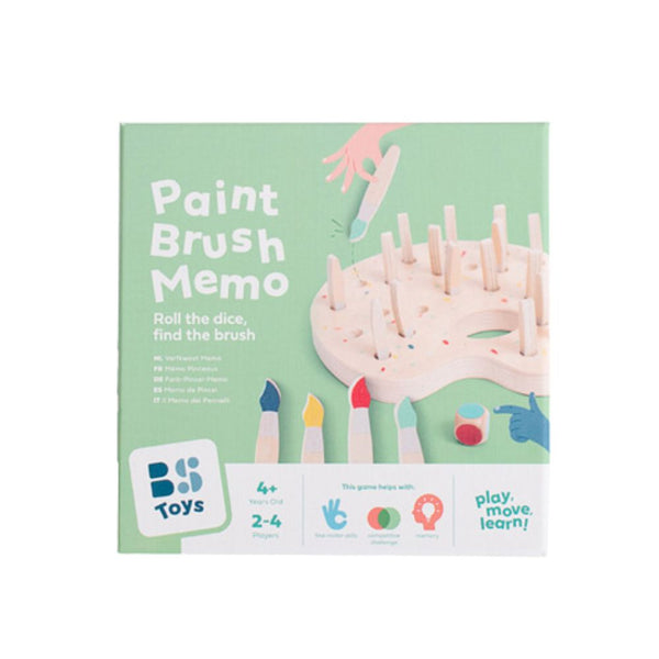 Holz-Memory-Spiel – Bunte Pinsel - Tublu.de
