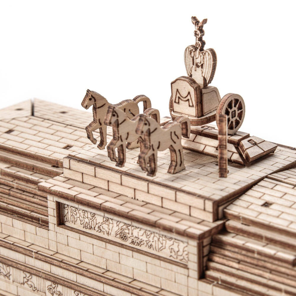 Holzpuzzle 3D-Modell – Brandenburger Tor