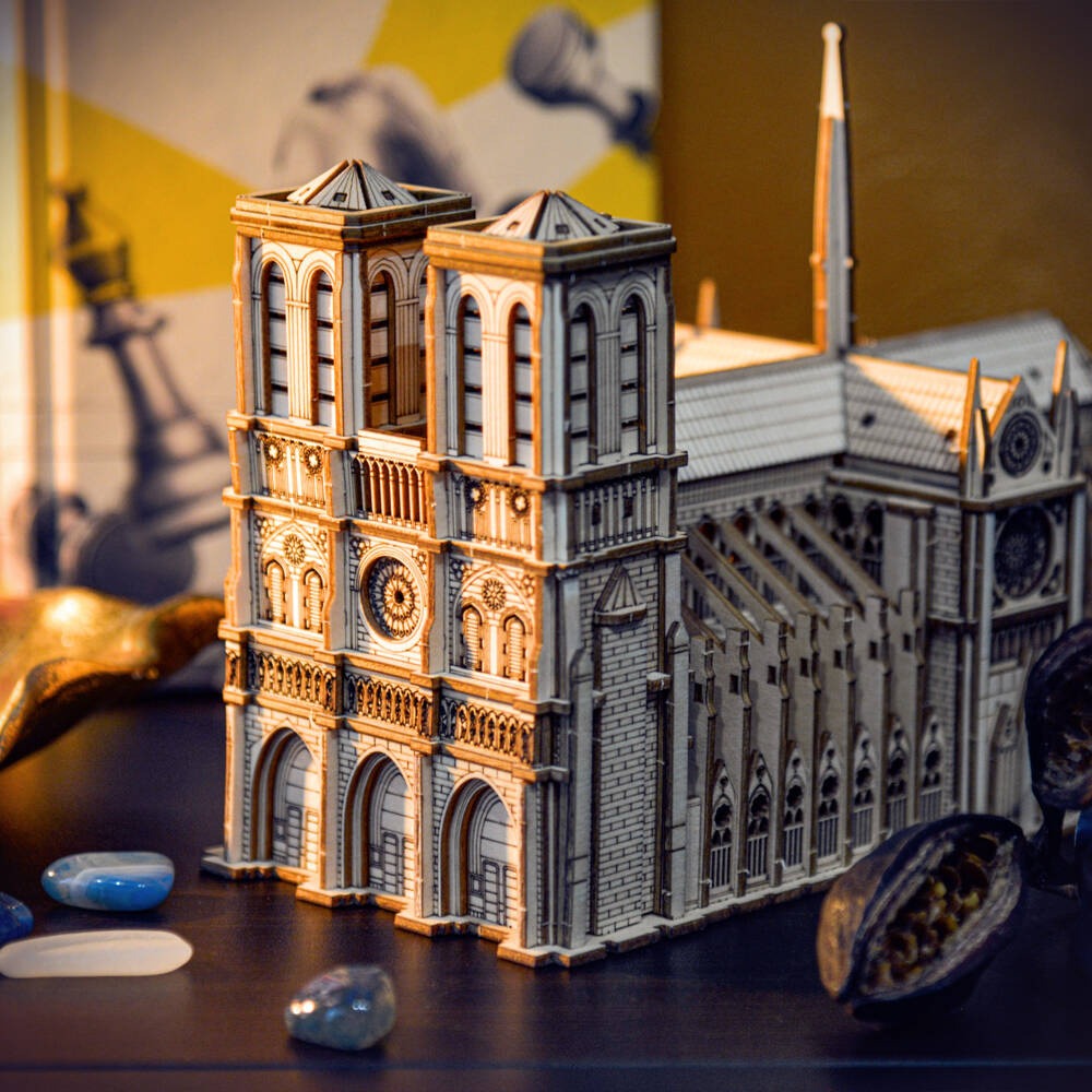 Holzpuzzle 3D-Modell – Notre-Dame