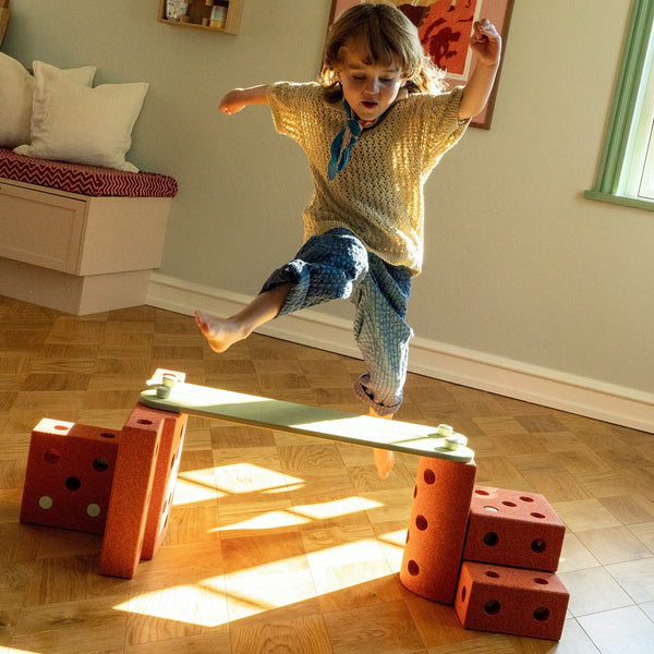 Beams Balance Board – Burnt Orange/Dusty Green 2 Stück - Tublu.de