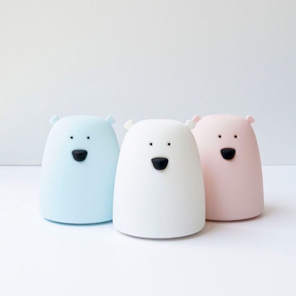 Kleine Teddybär-Lampe – weiß