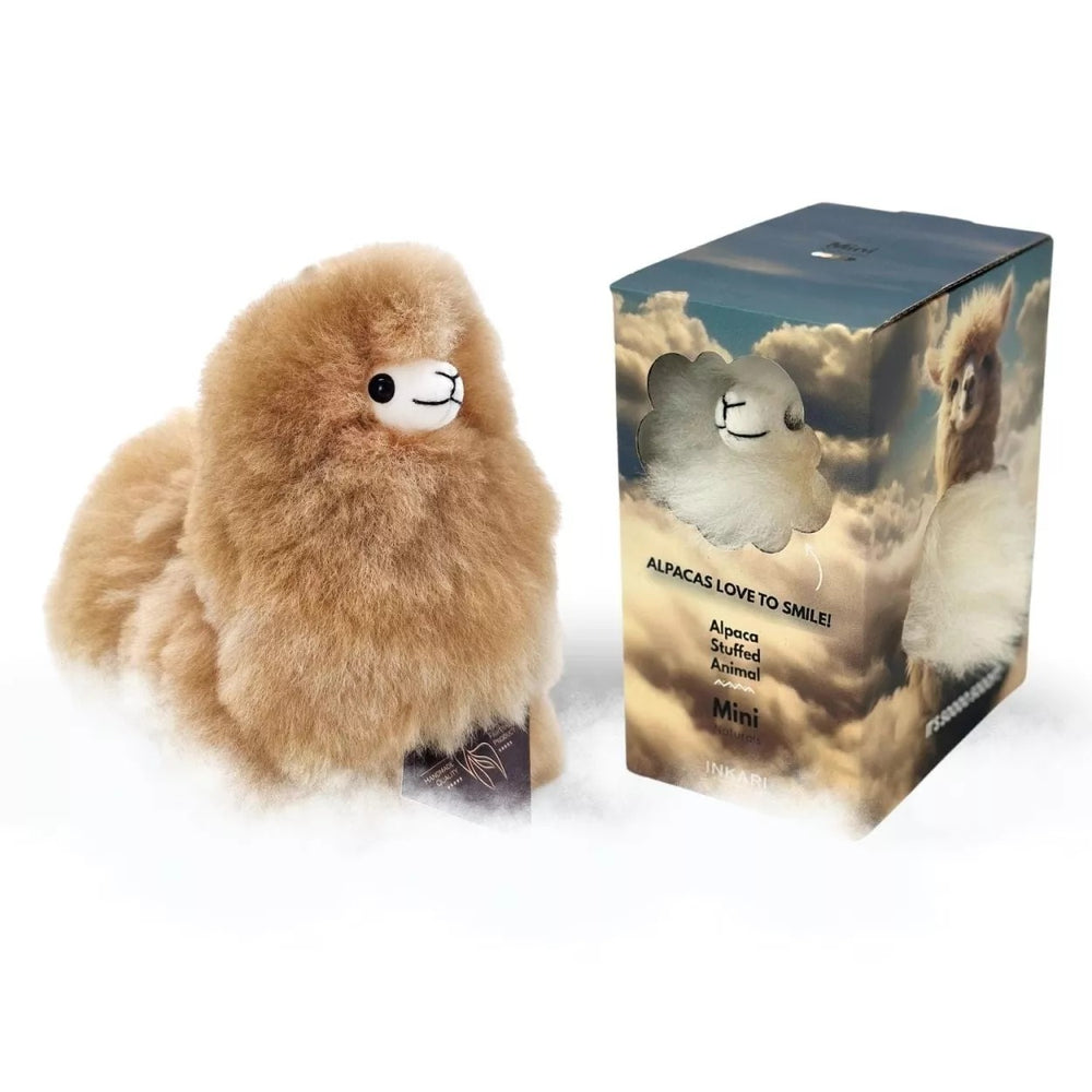 Plüsch-Alpaka Naturals – Sandstone 15 cm - Tublu.de
