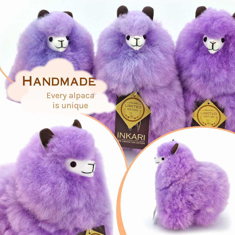 Plüsch-Maskottchen Alpaka Rainbows – Violet 23 cm