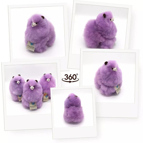 Plüsch-Maskottchen Alpaka Rainbows – Violet 23 cm
