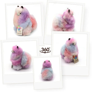 Flauschiges Alpaka-Kuscheltier Rainbows – Galaxy, 23 cm