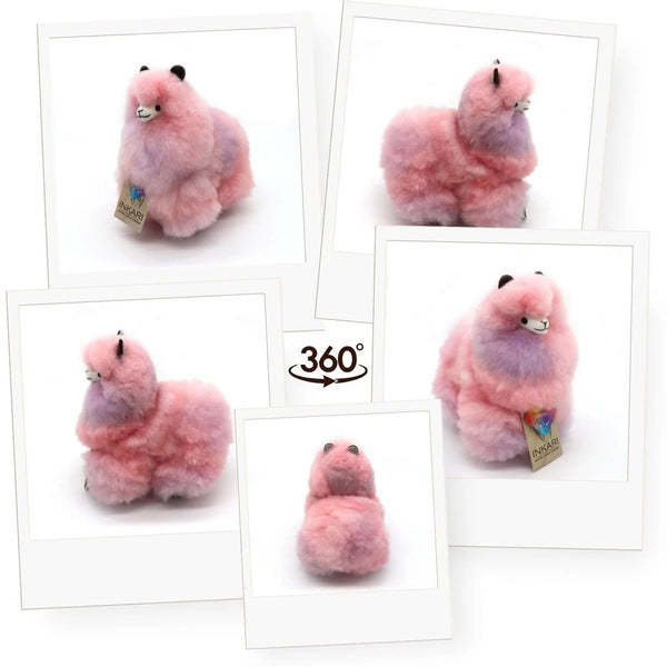 Plüsch-Maskottchen Alpaka Rainbows – Lotus 23 cm