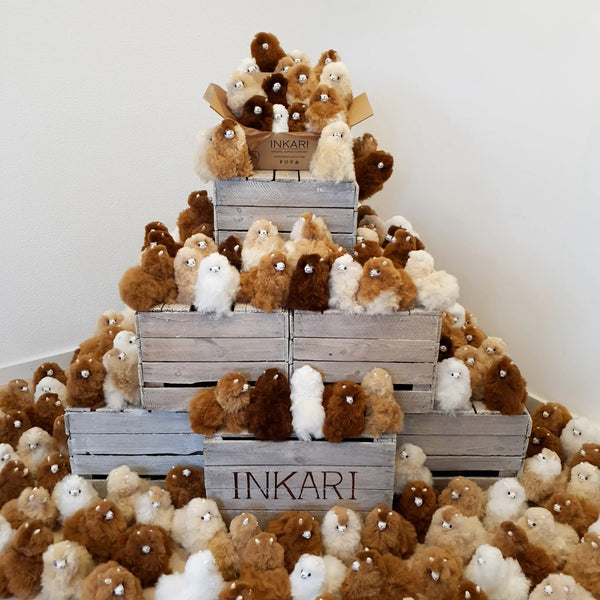 Plüsch-Maskottchen Alpaka Monsterfluff – Hazelnut 32 cm