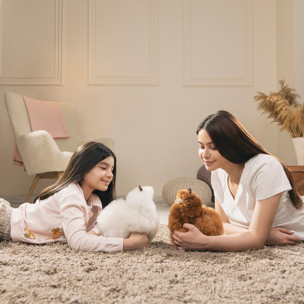 Plüsch-Maskottchen Alpaka Monsterfluff – Hazelnut 32 cm