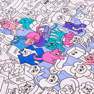 Riesiges Malbuch – Kitty 100 x 70 cm - Tublu.de