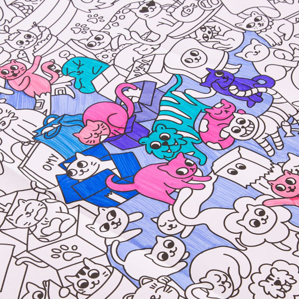 Riesiges Malbuch – Kitty 100 x 70 cm - Tublu.de