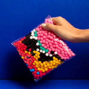 Kreativset zum Bekleben mit Pompons – Donut - Tublu.de