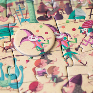 Taschenpuzzle mit Beobachtungsspiel – Burg 100 Teile - Tublu.de