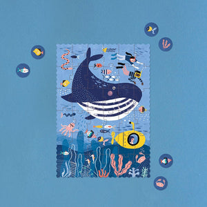 Taschenpuzzle mit Beobachtungsspiel – Ozean 36 Teile - Tublu.de