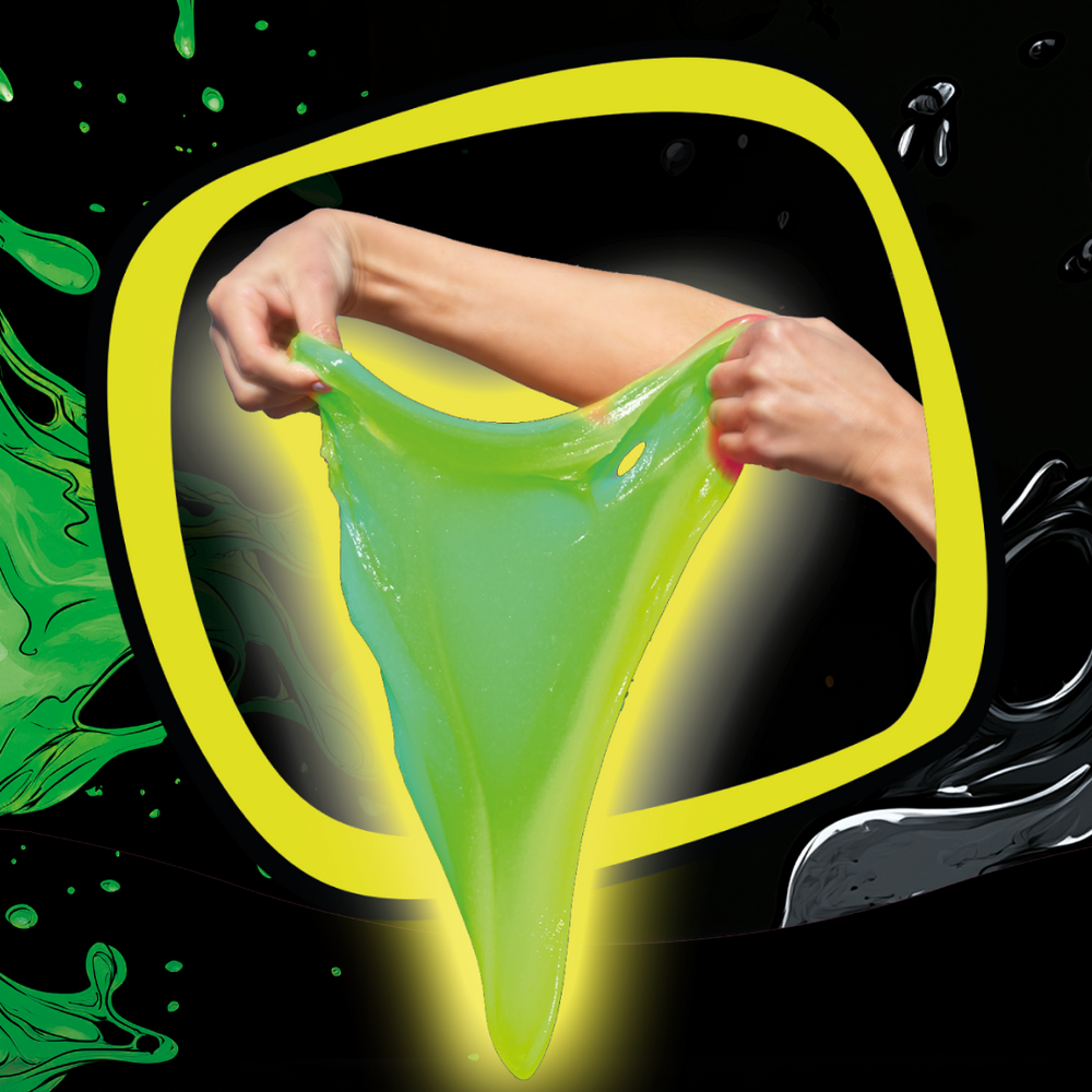 Set JIGGLY SLIME FLUO GLOW – grün 430 g