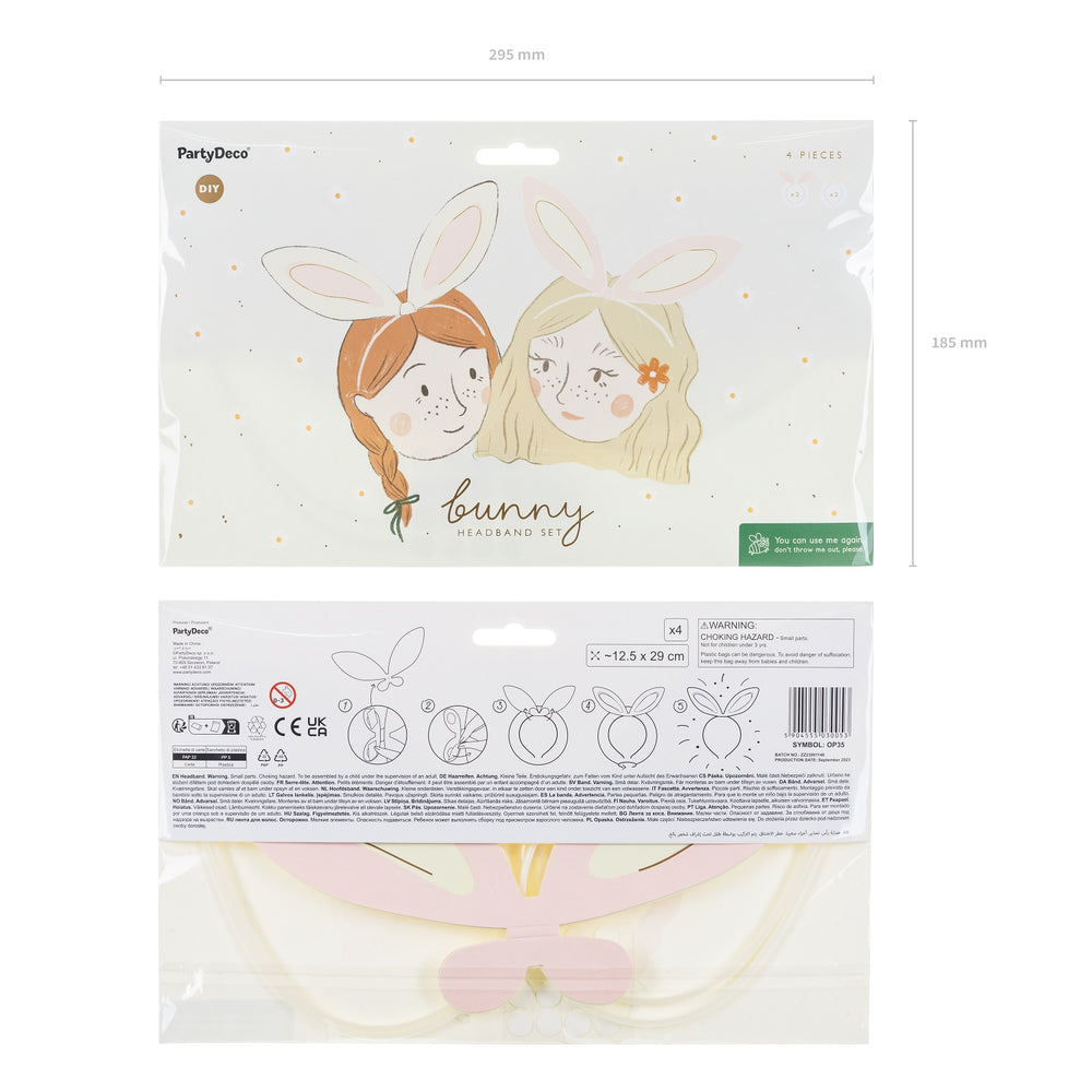 Haarband – Hasenohren 12,5 x 29 cm