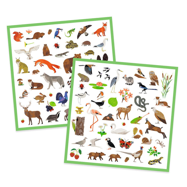 Stickerset 160 Stück – Fauna - Tublu.de