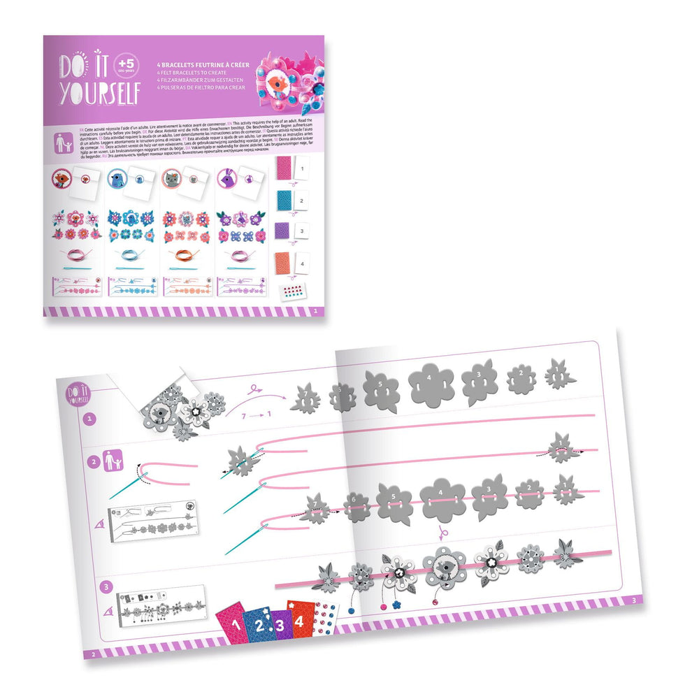 Kreativsets zum Selbermachen - 4 Freundschaftsarmbänder - Tublu.de