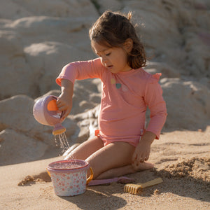 5-teiliges Strandset – Pink Flowers - Tublu.de