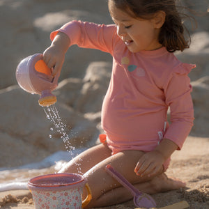 5-teiliges Strandset – Pink Flowers - Tublu.de