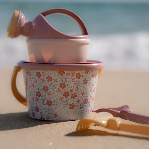 5-teiliges Strandset – Pink Flowers - Tublu.de